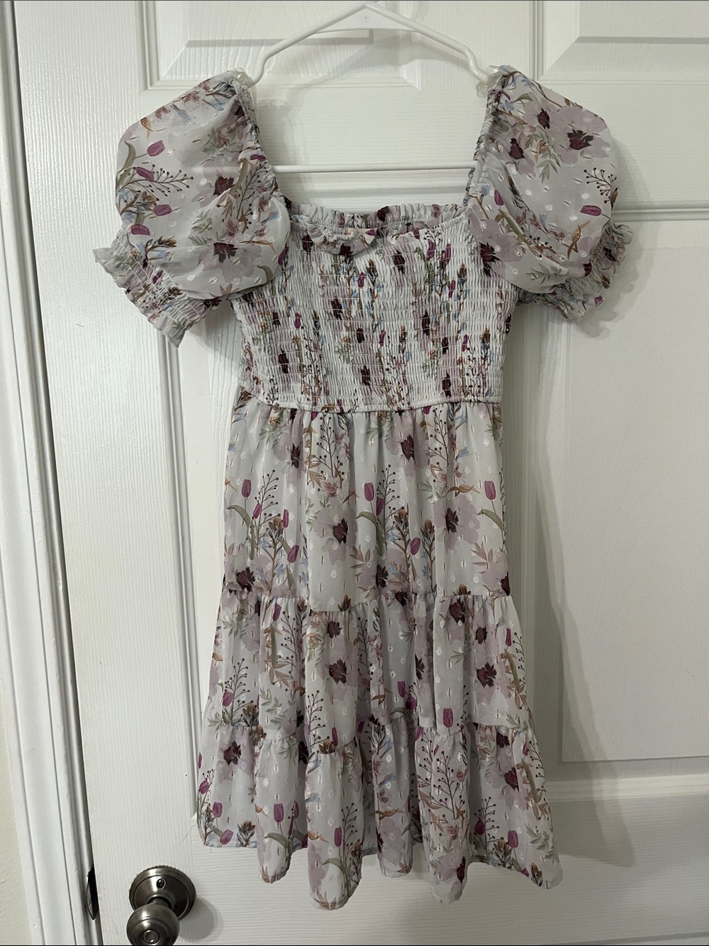 Inspired Hearts girls size Large dress bohemian floral on or off shoulder